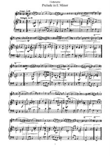 Suite for Flute and Basso Continuo, Op.11 No.4: Movement I (Prelude). Version for flute and piano by Jacques-Martin Hotteterre
