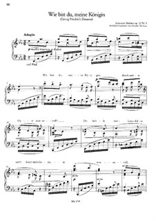Three Songs, Op.32, 69, 71: For piano by Johannes Brahms