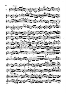 Forty-Two Etudes or Caprices: Etudes No.31-36 by Rodolphe Kreutzer