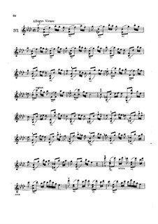 Forty-Two Etudes or Caprices: Etudes No.37-42 by Rodolphe Kreutzer