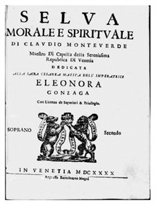 Selva morale e spirituale, SV 252–288: Soprano II part by Claudio Monteverdi