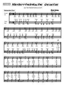 Niederrheinische Gesetze, Op.173: Niederrheinische Gesetze by Bernd Gehring