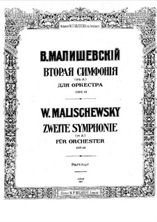 Symphony No.2 in A Major, Op.12: Full score by Witold Maliszewski