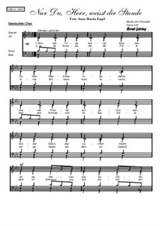 Nur Du, Herr, weißt die Stunde, Op.120: Nur Du, Herr, weißt die Stunde by Bernd Gehring