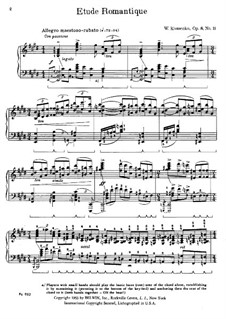 Etudes, Op.8: No.11 in E Major by Viktor Stepanovych Kosenko