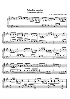 Ariadne Musica: Prelude No.8 in E Major by Johann Caspar Ferdinand Fischer