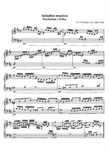 Ariadne Musica: Prelude No.4 in D Major by Johann Caspar Ferdinand Fischer
