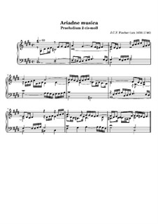 Ariadne Musica: Prelude No.2 in C Sharp Minor by Johann Caspar Ferdinand Fischer