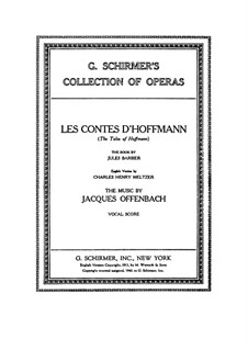 Complete Opera: Arrangement for voices and piano (English and french texts) by Jacques Offenbach