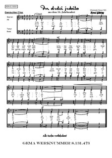 In dulci jubilo (In Sweet Rejoicing): For choir, Op.163 by Unknown (works before 1850)