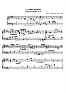 Ariadne Musica: Prelude No.19 in B Major by Johann Caspar Ferdinand Fischer