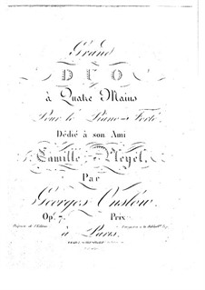 Grand Sonata for Piano Four Hands No.1, Op.7: Parts by Georges Onslow