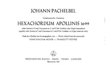 Four Pieces: Four Pieces by Johann Pachelbel