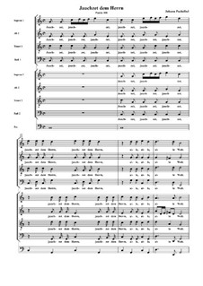 Jauchzet dem Herren : Jauchzet dem Herren  by Johann Pachelbel