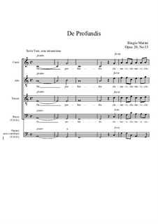 De Profundis, Op.20 No.13: De Profundis by Biagio Marini