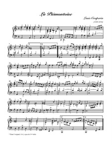 La piémontoise: La piémontoise by Louis Couperin
