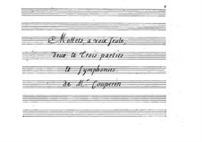 Motets: Motets by François Couperin