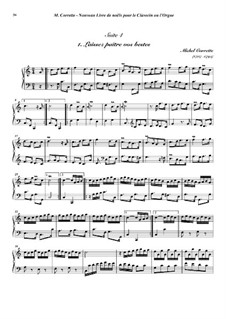 Nouveau livre de noëls: Suite No.4 for harpsichord (or organ) by Michel Corrette
