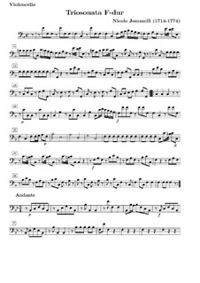 Trio Sonata in F Major: Cello part by Niccolò Jommelli