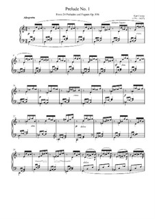 Der Pianist im klassischen Style, Op.856: Prelude in C Major by Carl Czerny