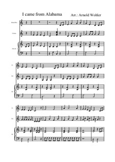 I came from Alabama: I came from Alabama by Stephen Collins Foster