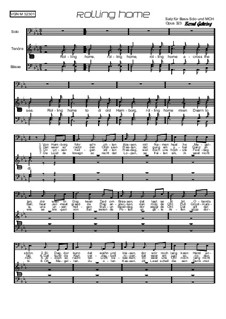 Rolling Home: For male choir, Op.323 by folklore