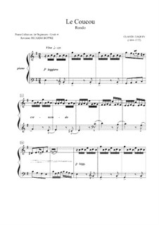 Le coucou Sheet music for Piano (Solo)