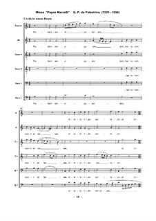 Missa Papae Marcelli: Credo by Giovanni da Palestrina