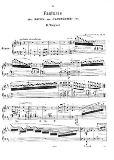 Quatre paraphrases de salon, Op.61: No.3 Fantasia on 'Tannhäuser' by R. Wagner by Joseph Joachim Raff