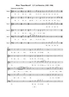 Missa Papae Marcelli: Gloria by Giovanni da Palestrina