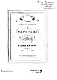 Three Caprices, Op.6: Three Caprices by Jean-Henri Ravina