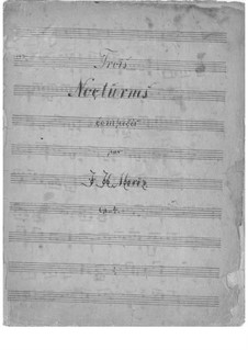 Three Nocturnes, Op.4: Complete set by Johann Kaspar Mertz