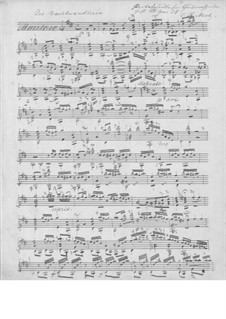 Die Nachtwandlerin, Op.35: Für Gitarre (Manuscript) by Johann Kaspar Mertz