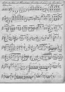 Introduction and Rondo Brilliant, Op.11: For guitar (manuscript) by Johann Kaspar Mertz