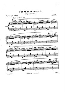 Perpetuum Mobile (Perpetual motion) for Piano: Perpetuum Mobile (Perpetual motion) for Piano by Joseph Joachim Raff