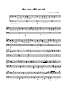 Hor che graditi horrori: Hor che graditi horrori by Alessandro Scarlatti