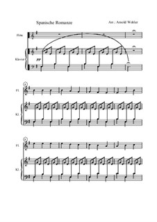 Spanish Romance: For flute and piano by Unknown (works before 1850)