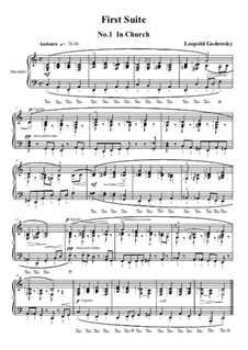 Miniatures for Piano Four Hands: Suite No.1 by Leopold Godowsky