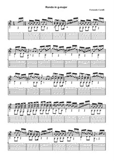 Four Rondos for Guitar: Rondo in G Major by Ferdinando Carulli