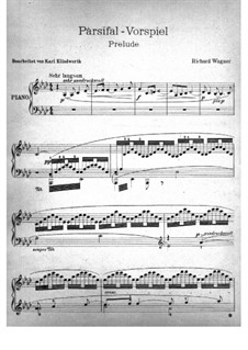 Fragments: Introduction, for piano by Richard Wagner