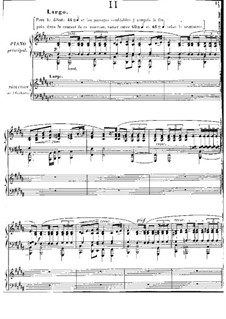 Piano Concerto in E Flat Major: Movement II. Version for two pianos four hands by Jules Massenet