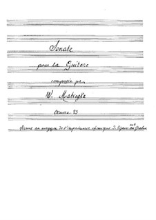 Sonata in B Minor, Op.23: For guitar by Wenzel Thomas Matiegka