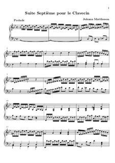 Suite No.7 in B Flat Major: Suite No.7 in B Flat Major by Johann Mattheson