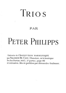 Trio de la premiere mode: Trio de la premiere mode by Peter Philips