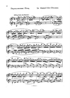 Harpsichord Suite in E Minor, RCT 2: Le rappel des oiseaux. Version for piano by Jean-Philippe Rameau
