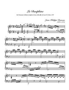 La Dauphine, RCT 12: For harpsichord (high quality sheet music) by Jean-Philippe Rameau