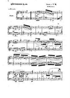 String Quartet No.8 in E Minor 'Rasumowsky-Quartet', Op.59 No.2: Version for piano by Ludwig van Beethoven