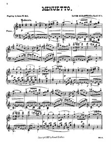 Six Pieces, Op.43: No.1 Minuet by Xaver Scharwenka
