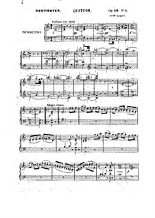 String Quartet No.9 in C Major, Op.59 No.3: Version for piano by Ludwig van Beethoven