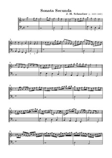 Six Sonatas for Violin and Basso Continuo: Sonata No.2 in F Major by Johann Heinrich Schmelzer